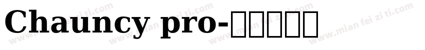 Chauncy pro字体转换